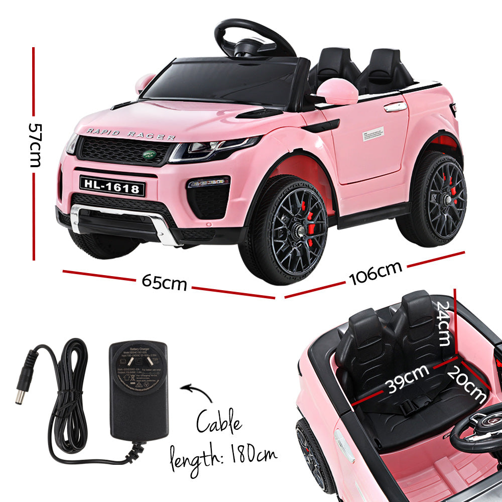 Range Rover-Inspired Kids Electric Ride-On Car (Pink)