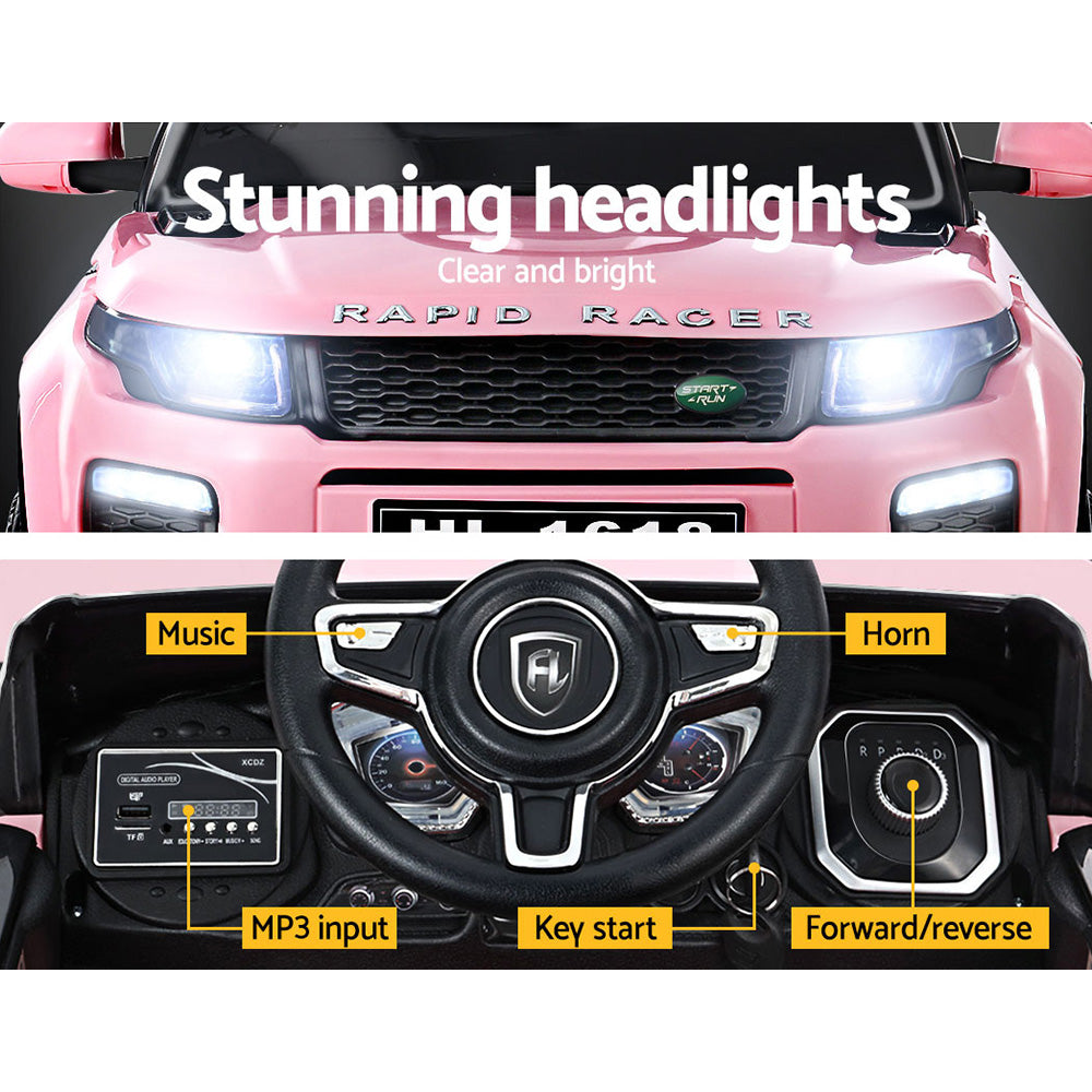 Range Rover-Inspired Kids Electric Ride-On Car (Pink)