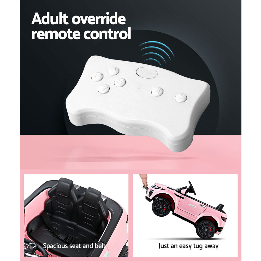 Range Rover-Inspired Kids Electric Ride-On Car (Pink)