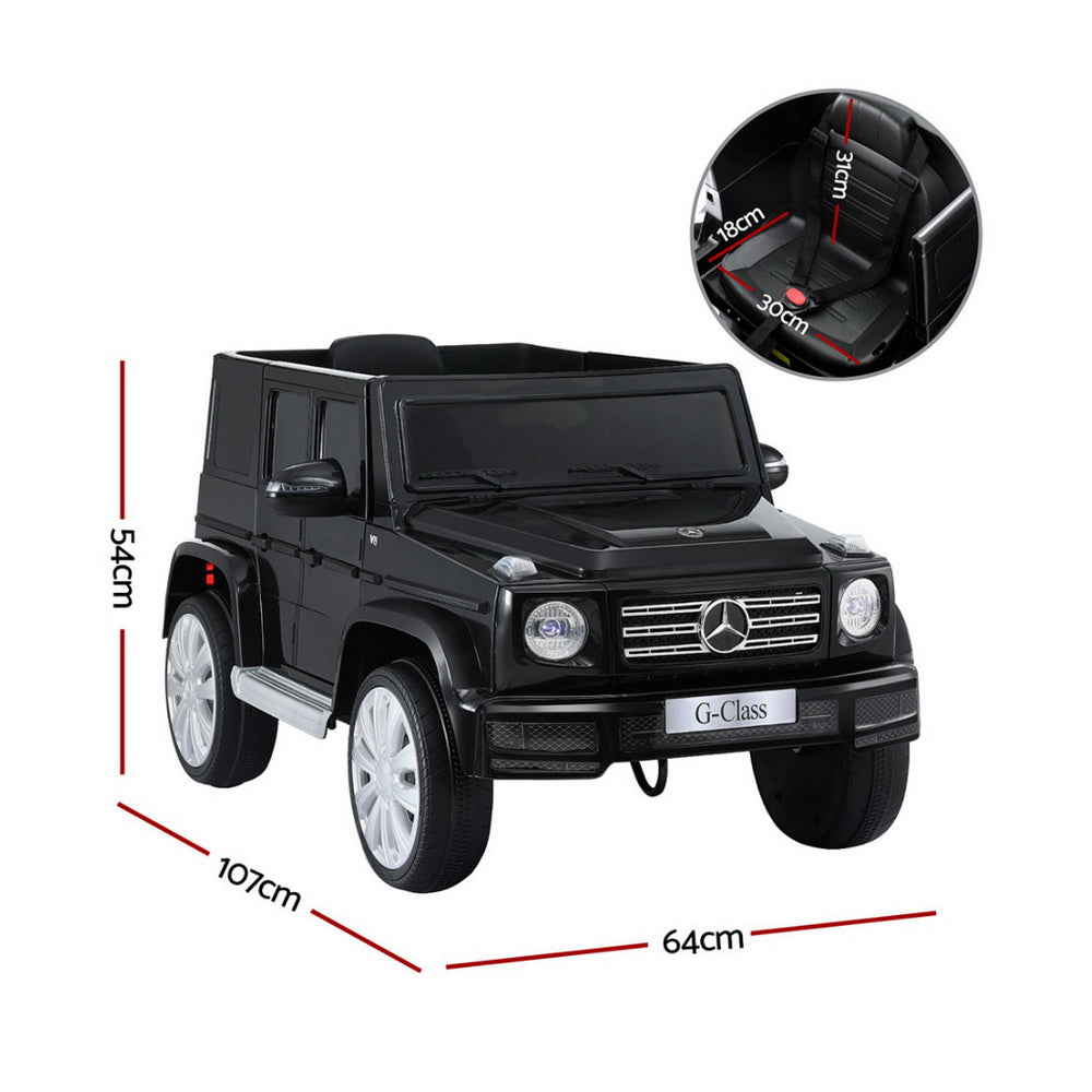 Mercedes-Benz G500 Licensed Kids Electric Ride-On Car (Black)