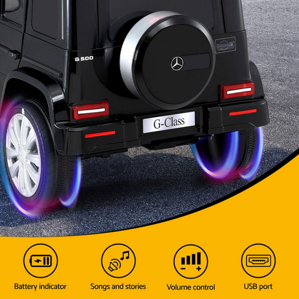 Mercedes-Benz G500 Licensed Kids Electric Ride-On Car (Black)