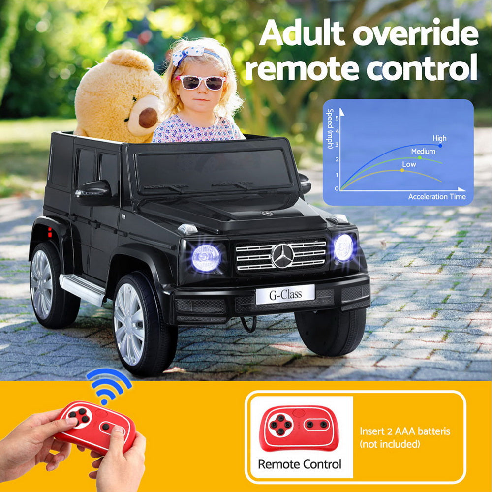 Mercedes-Benz G500 Licensed Kids Electric Ride-On Car (Black)