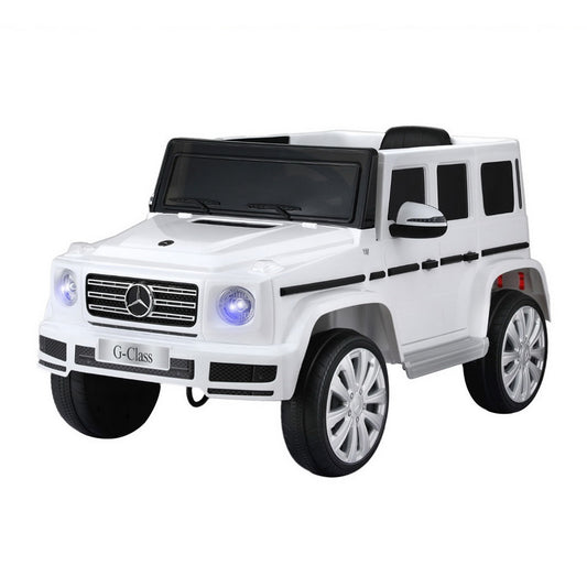 Mercedes-Benz G500 Licensed Kids Electric Ride-On Car (White)