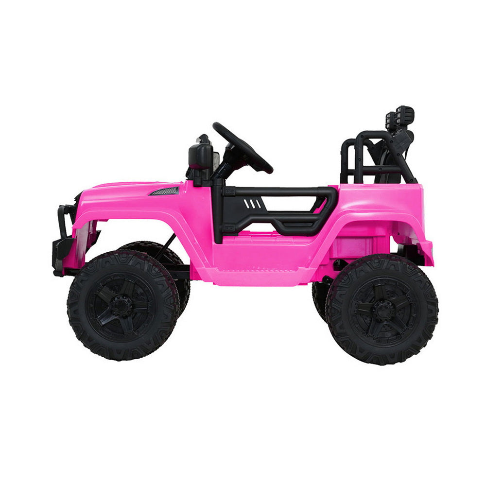 Jeep-Style Kids Electric Ride-On Car (Pink)