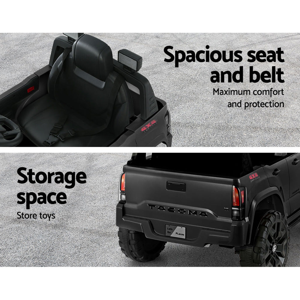 Toyota Tacoma Licensed Kids Electric Ride-On Car (Black)