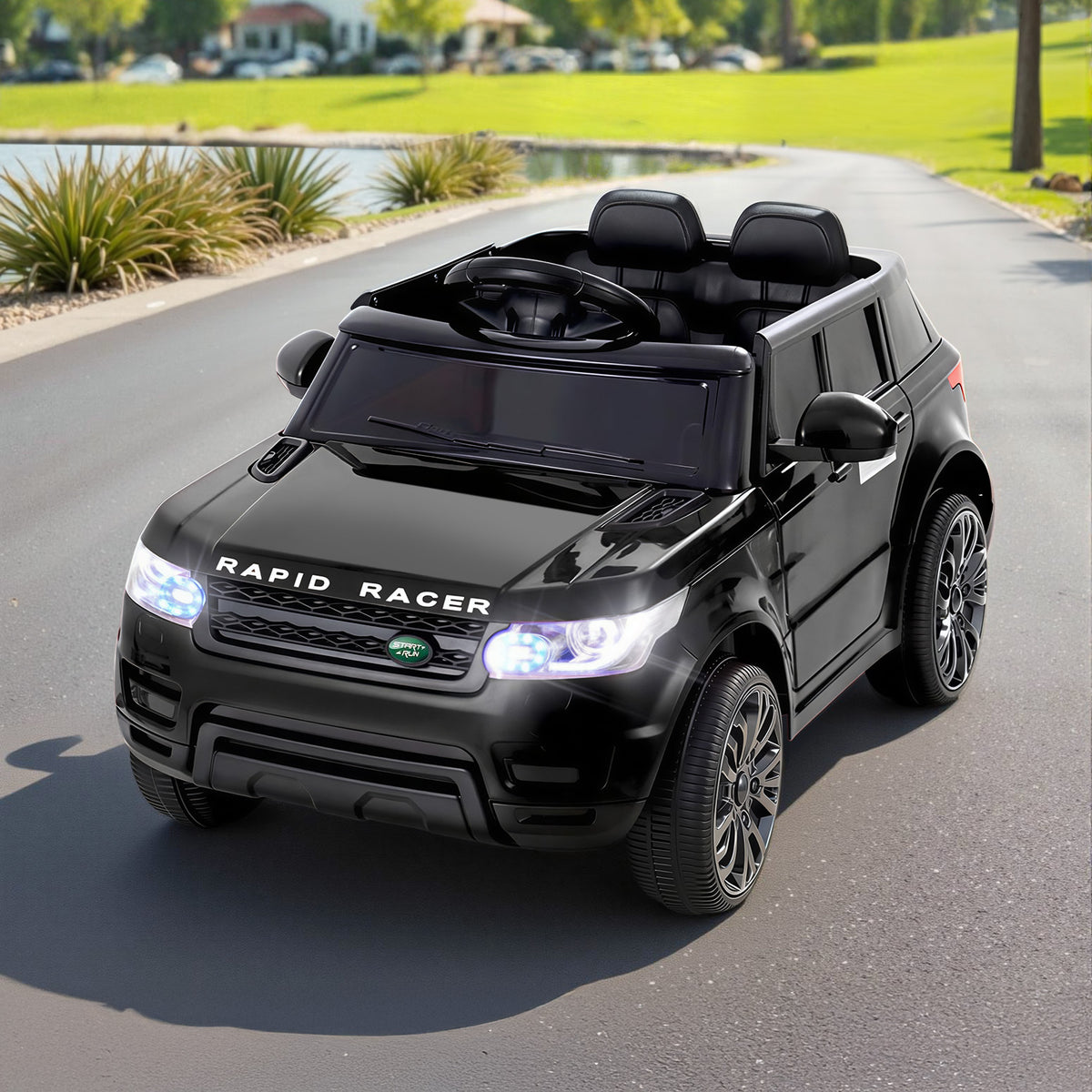 SUV-Style Kids Electric Ride-On Car (Black)