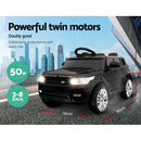 Black Kids Ride On Car Electric Cars Toys Remote Control Childrens 12V Motor