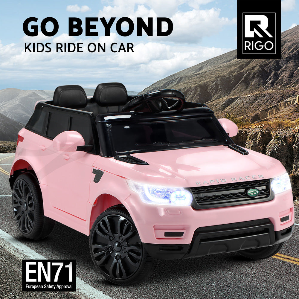 Pink Kids Ride On Car Electric Cars Toys Remote Control Childrens 12V Motor