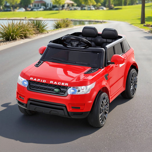 Range Rover-Inspired Kids Electric Ride-On Car (Red)