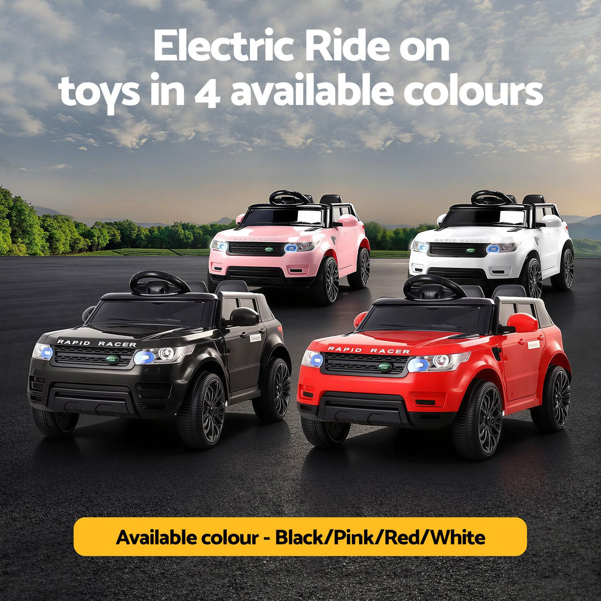 Range Rover-Inspired Kids Electric Ride-On Car (Red)