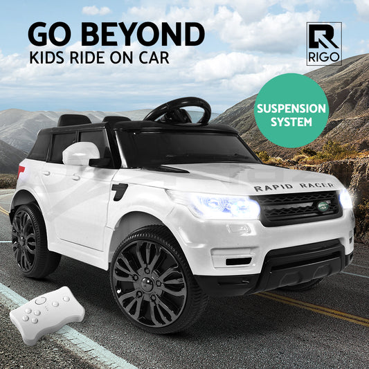White  Kids Ride On Car Electric Cars Toys Remote Control Childrens 12V Motor