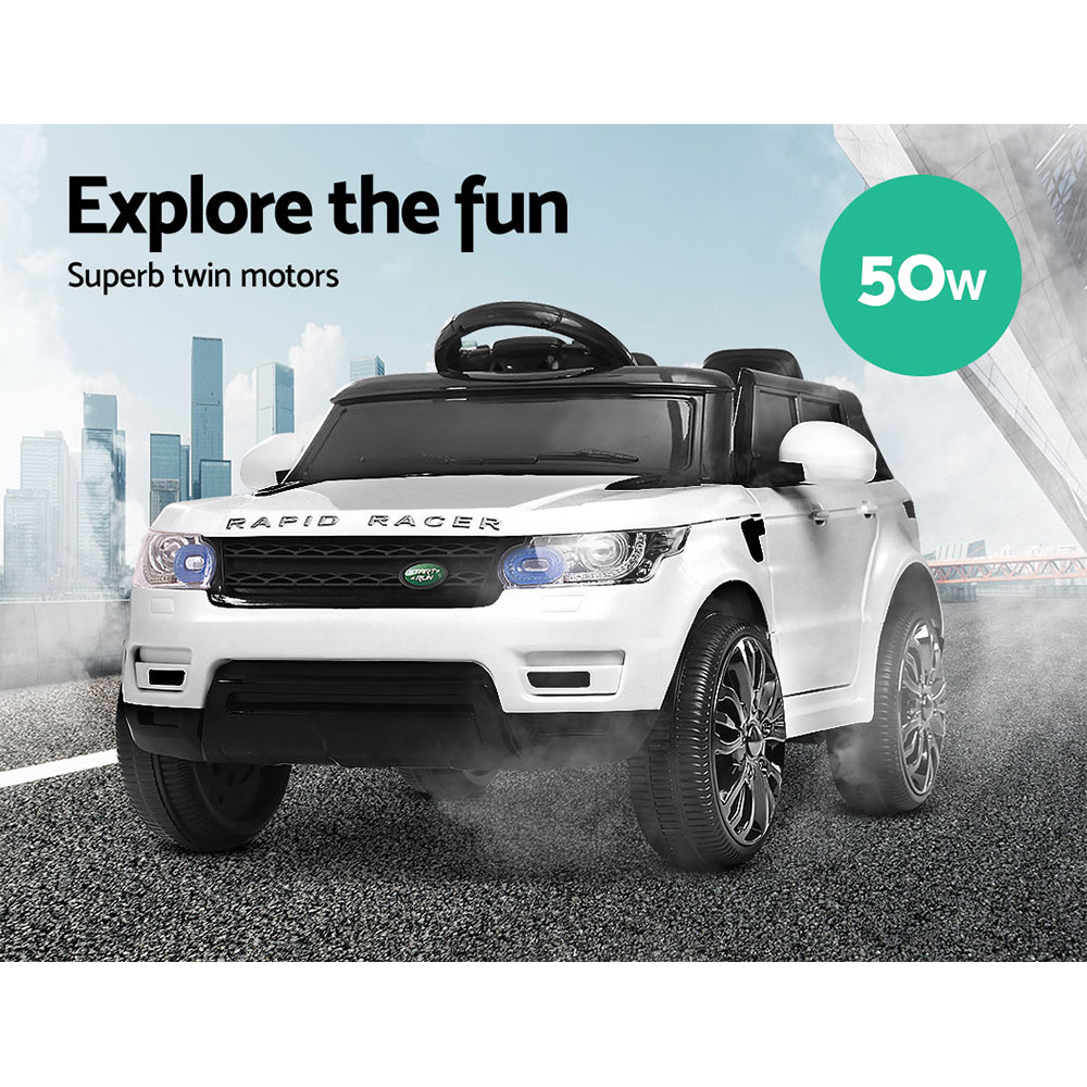 White  Kids Ride On Car Electric Cars Toys Remote Control Childrens 12V Motor