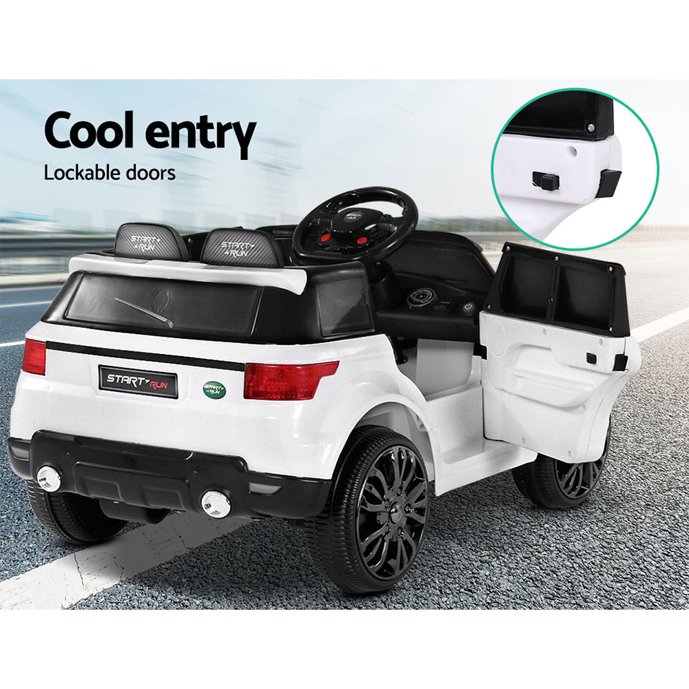 White  Kids Ride On Car Electric Cars Toys Remote Control Childrens 12V Motor