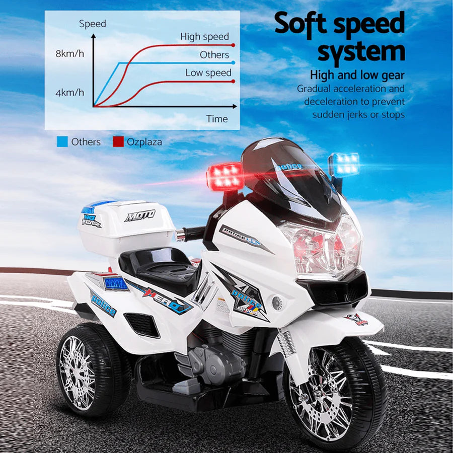 Electric 12V Motors BMW Inspired Ride On Patrol Motorcycle Toy