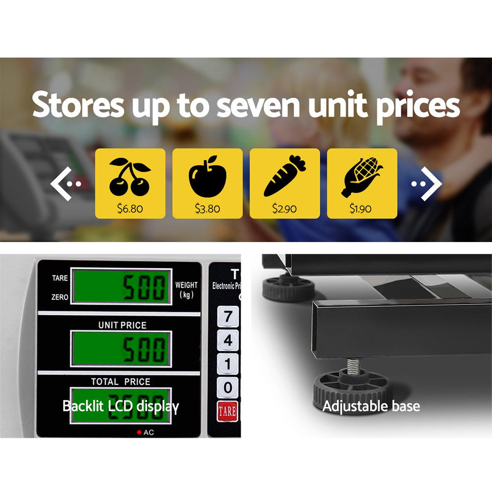 300kg Digital Platform Scale with LCD Counting Display
