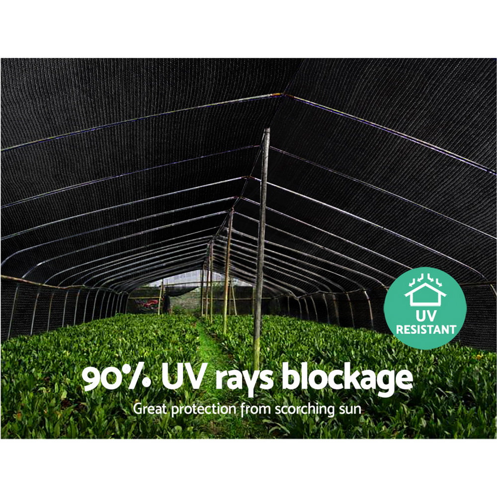 90% Shade Cloth Sail, 1.83 x 10m (Black)