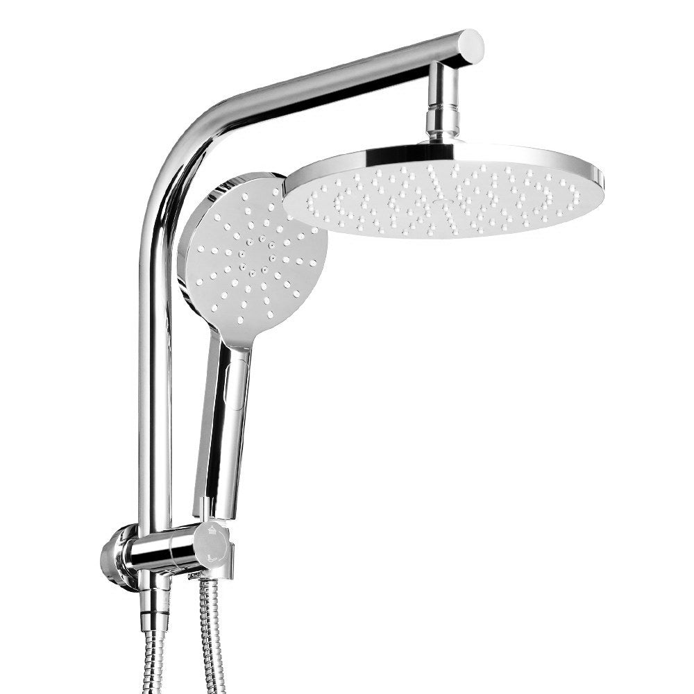9" Round Handheld Rain Shower Head Set (Chrome)
