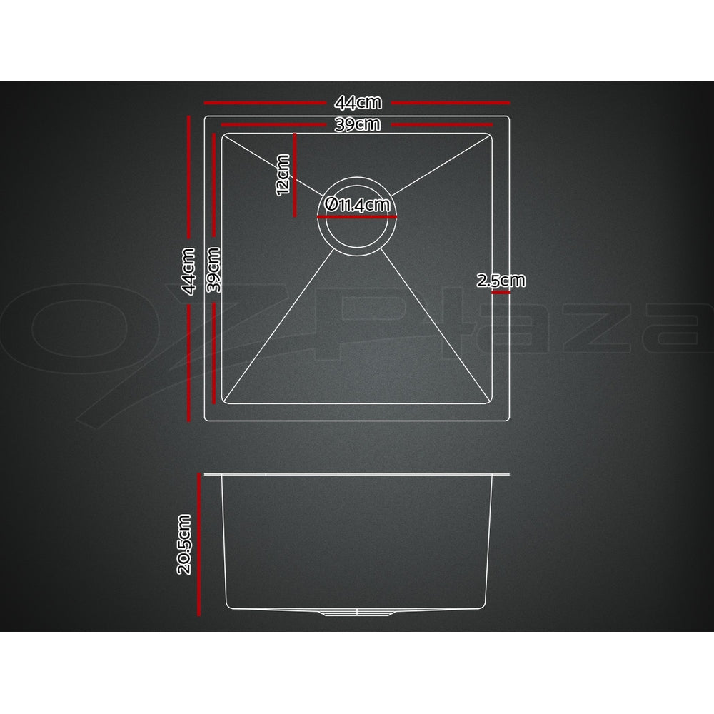 Kitchen Sink Basin Stainless Steel Under/Top Mount Single DoubleBowl