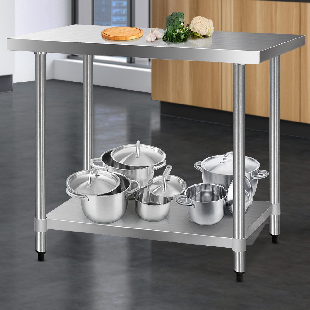 1219 x 610mm Stainless Steel Kitchen Bench