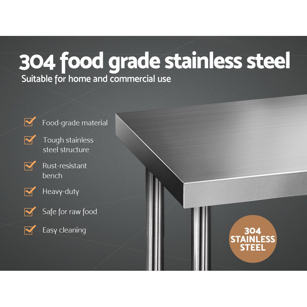1219 x 610mm Stainless Steel Kitchen Bench