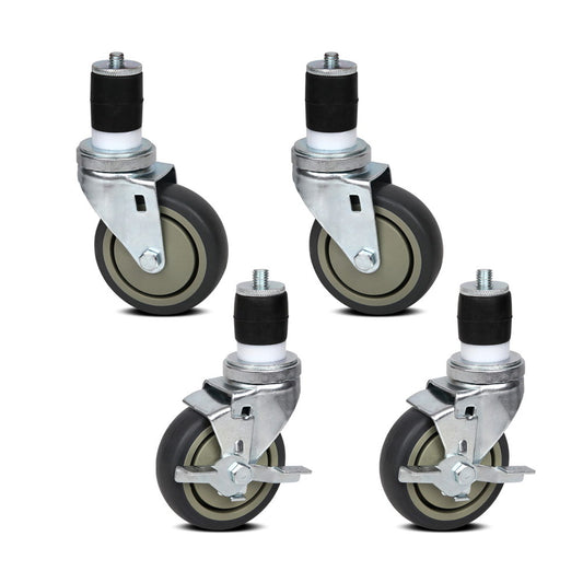 4" Swivel Castor Wheels for Kitchen Bench (Set of 4)