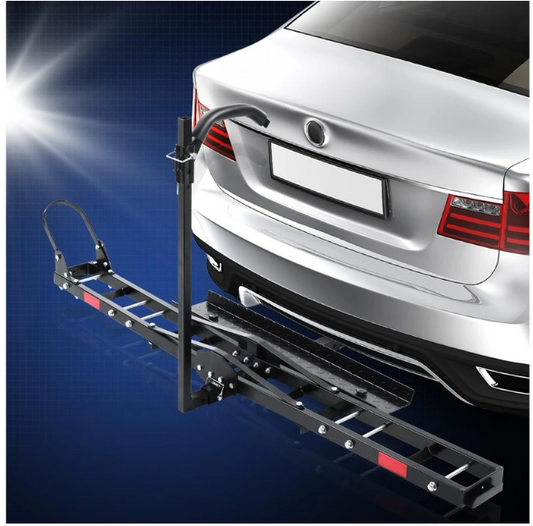 Motorcycle Motorbike Carrier Rack Ramp 2"Towbar Adjustable Height Black,Giantz Motorcycle Motorbike Carrier Rack Ramp 2"Towbar Adjustable Height Black