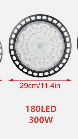 High Low Bay LED Lights 300W UFO Industrial Workshop Warehouse Factory Lamp