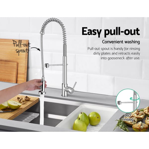 Cefito Kitchen Mixer Tap Sink Faucet Basin Laundry Silver