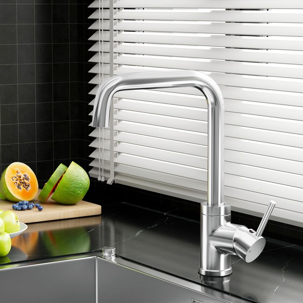 Rectangle Kitchen Mixer Tap (Chrome)
