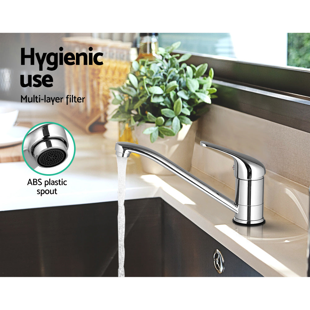 Long Spout Kitchen Mixer Tap (Chrome)