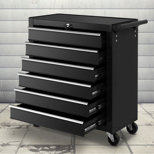 6 Drawer Rolling Tool Cabinet Trolley