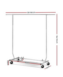 Clothes Rack Metal Garment Display Rolling Rail Hanger Airer Portable