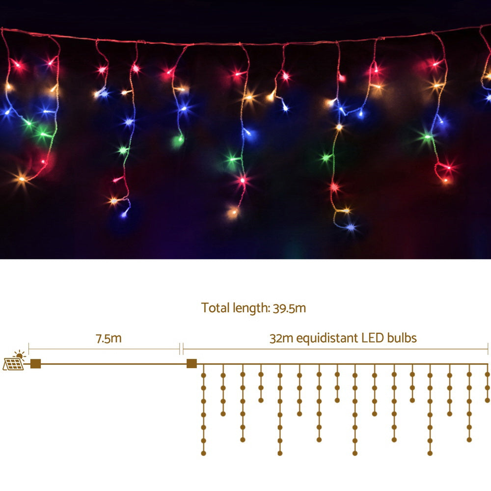 32m Icicle Christmas Lights, 960 LED (Multi-Colour)