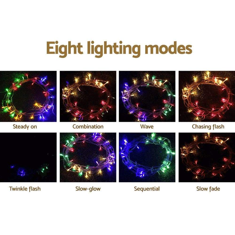 20m Icicle Christmas Lights, 800 LED (Multi-Colour)