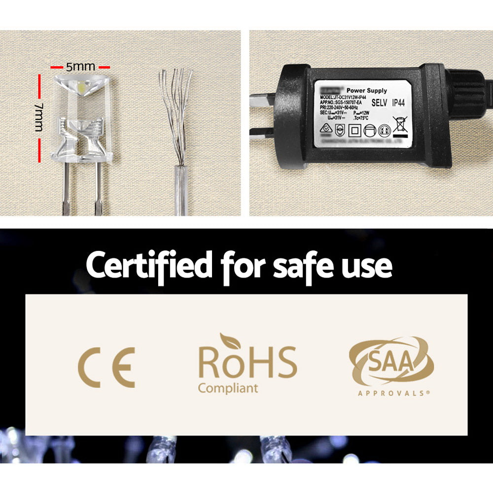 100m LED String Fairy Lights, 500 LED (Cool White)