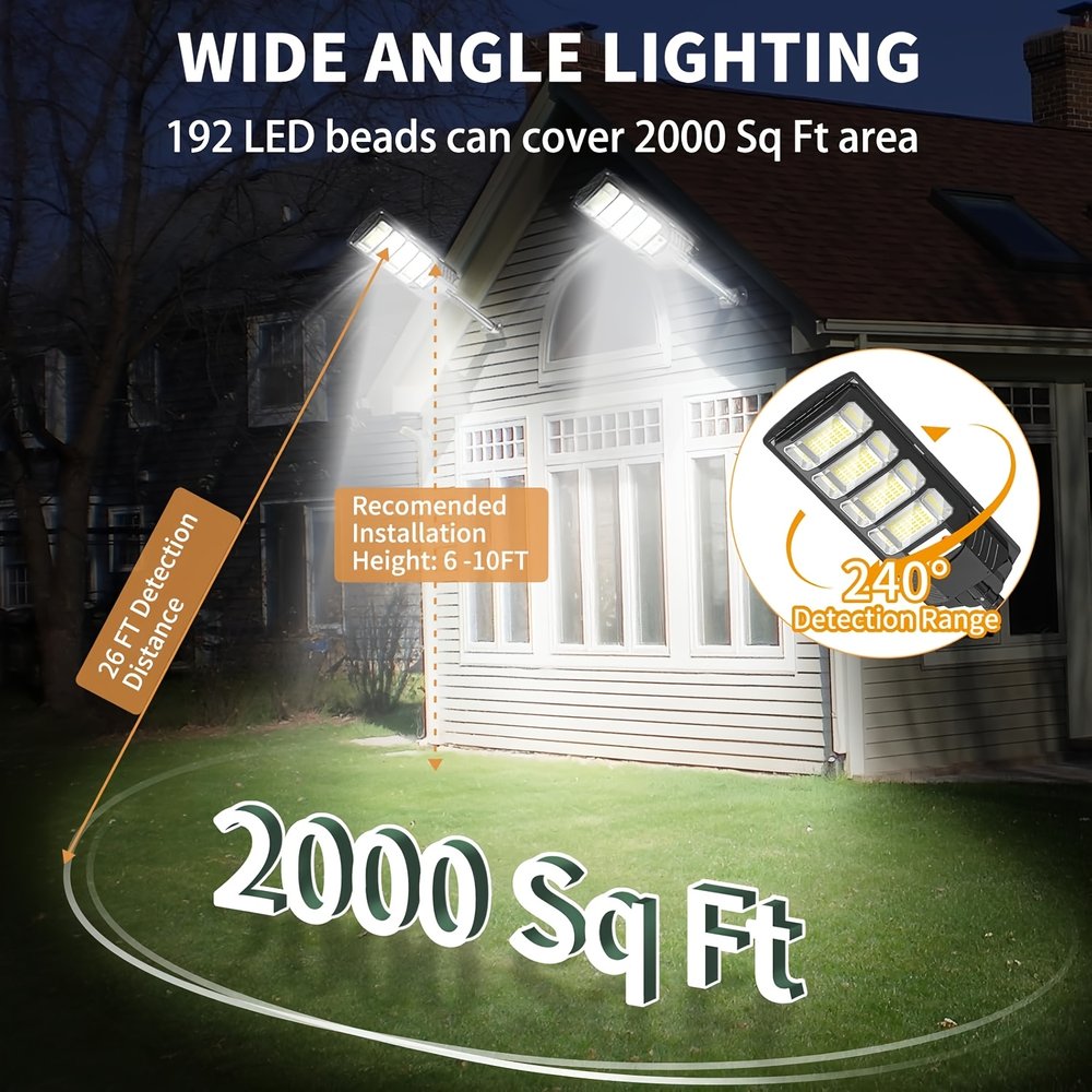 4 Pack Solar Street Lights Outdoor with Remote - Brand New