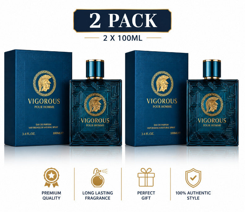 2 Pack Vigorous Men’s Perfume 100ml Eau De Parfum Fragrance Spray