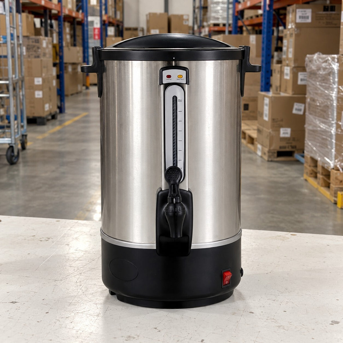 20L Electric Hot Water Urn Stainless Steel Commercial Boiler - Brand New
