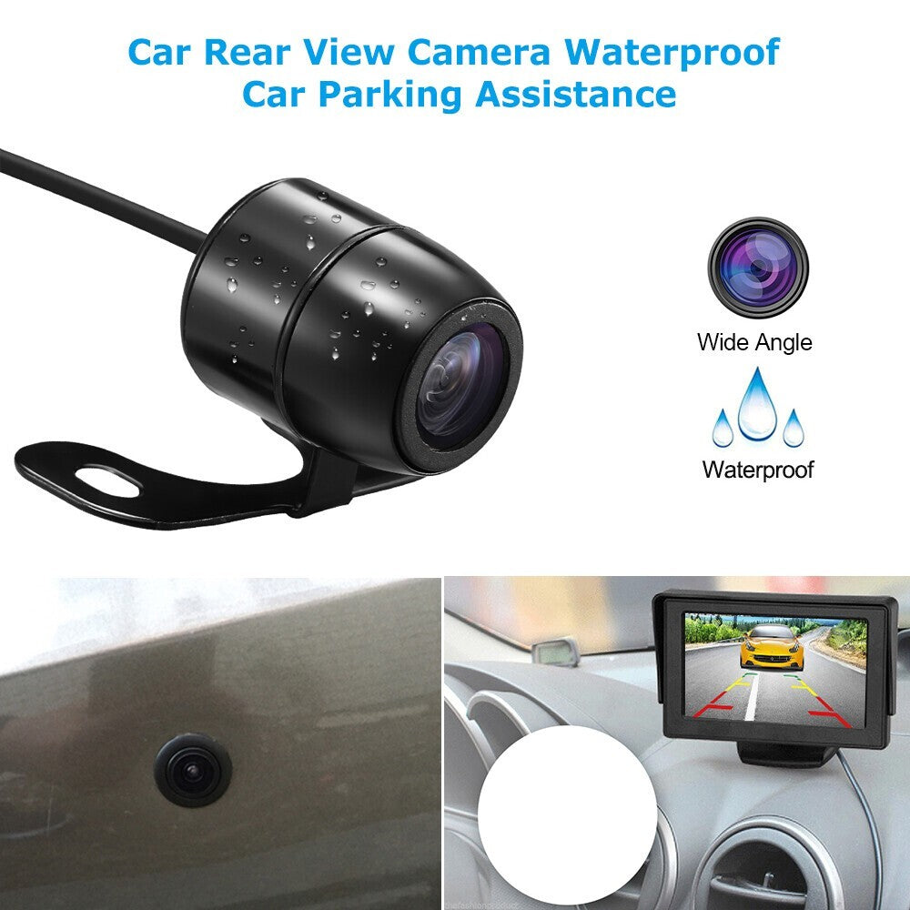 Reverse Camera Kit with 4.3 Inch Monitor Waterproof Night Vision Car - Brand New