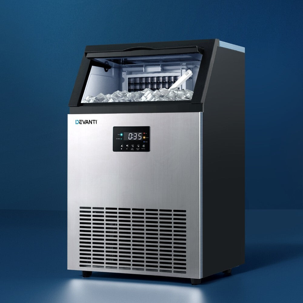 Commercial Ice Maker Machine 45kg per Day Stainless Steel - Brand New