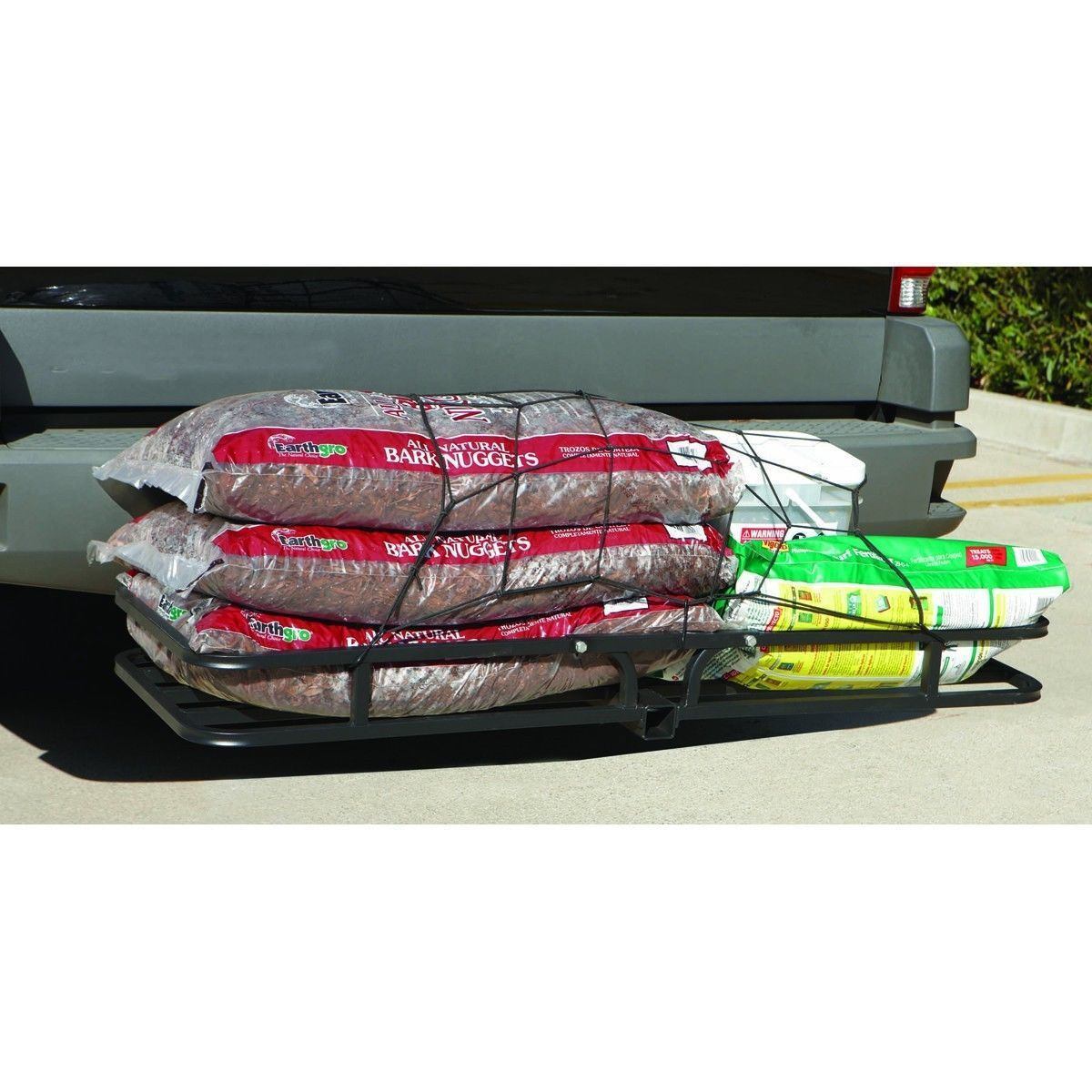 Heavy Duty Steel Cargo Carrier Basket 2in Hitch Receiver - Brand New