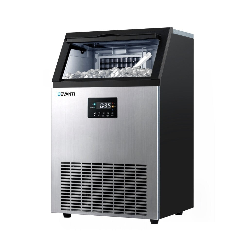 Commercial Ice Maker Machine 45kg per Day Stainless Steel - Brand New