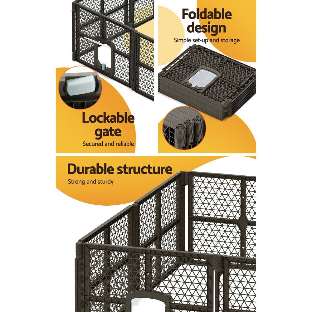 Indoor Dog Playpen 8 Panel Pet Enclosure Puppy Pen - Brand New