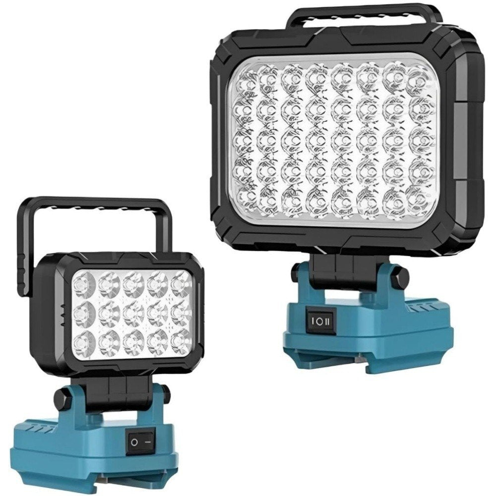 8 Inch Cordless LED Work Light for 18V Battery with 2 USB Ports - Brand New