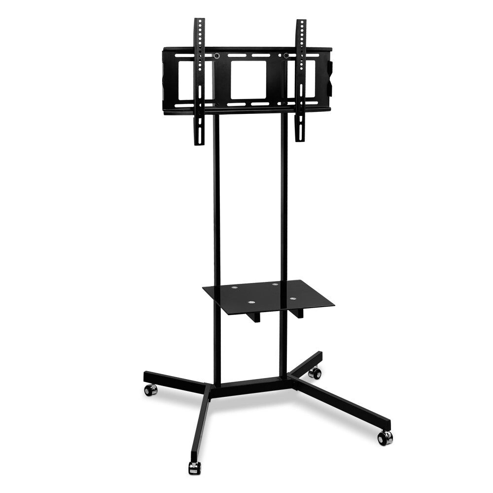 Mobile TV Stand on Wheels for 32-65 inch TVs Trolley Cart with Shelf - Brand New