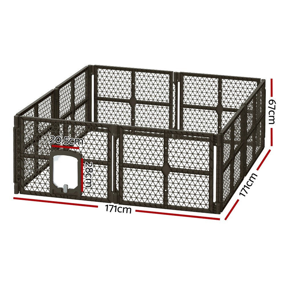 Indoor Dog Playpen 8 Panel Pet Enclosure Puppy Pen - Brand New