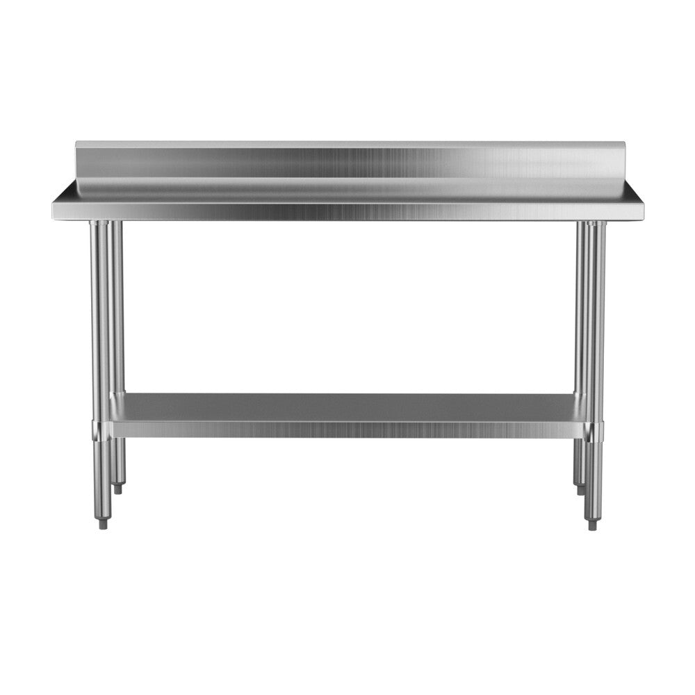 Stainless Steel Kitchen Bench with Splashback 1500 x 600mm Prep Table - Brand New