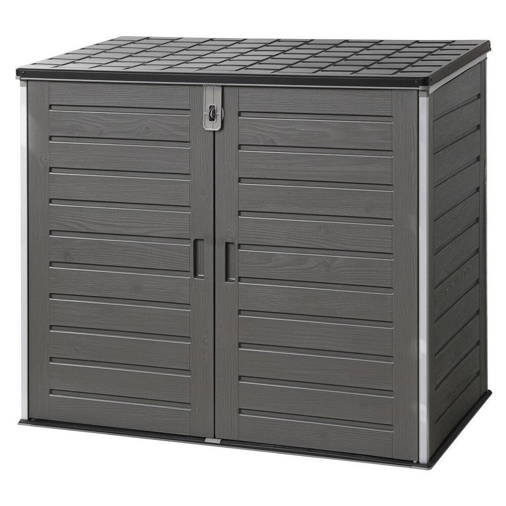Outdoor Storage Shed 1170L Lockable Garden Tool Cabinet Grey - Brand New