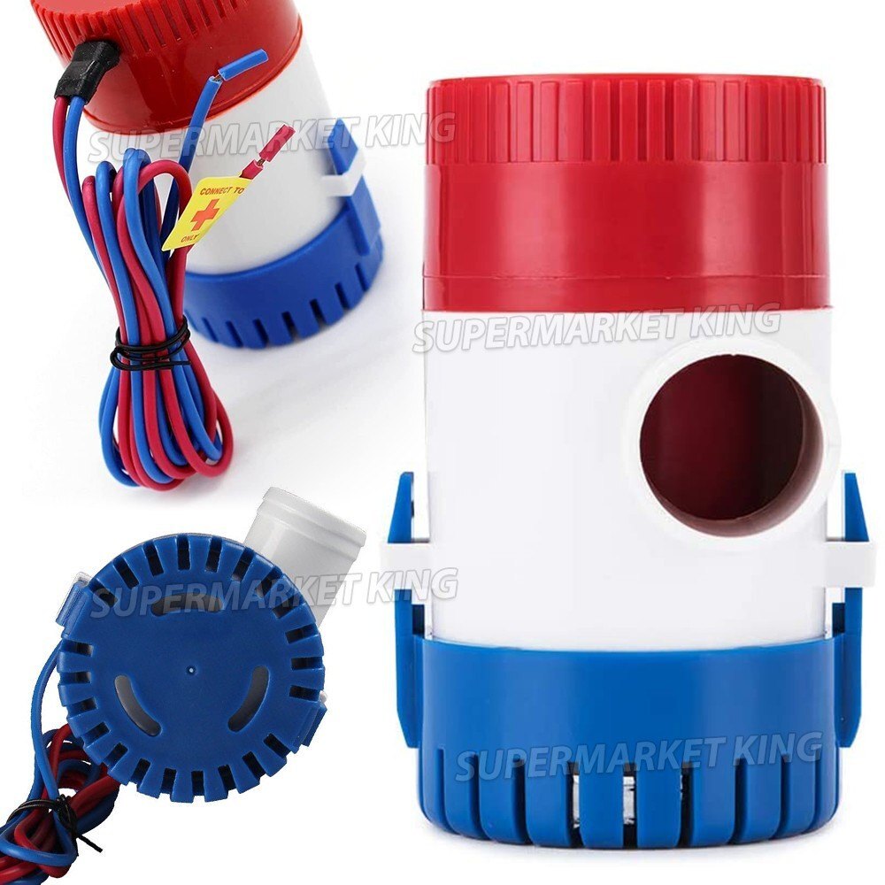 12V Bilge Pump 1100GPH Submersible Water Pump Boat Caravan Camping - Brand New