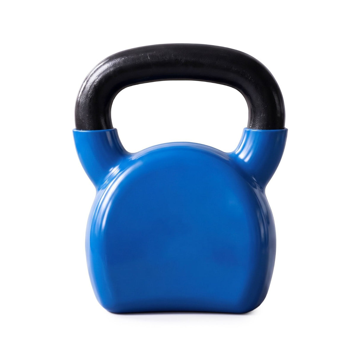 16kg Cast Iron Kettlebell Blue PVC Coated - Brand New